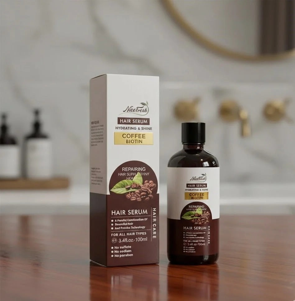 Nicefresh - Hair Serum Hydrating & Shine Coffee Biotin