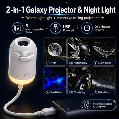 Portable Mini USB Starry Sky Projection Lamp