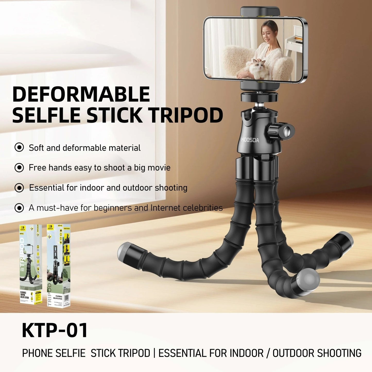 Hoosda - Flexible Selfie Stick
