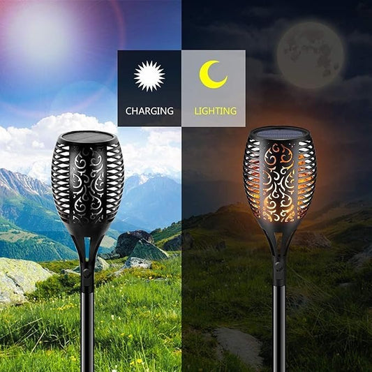 LED Solar Torch Light with Light Control